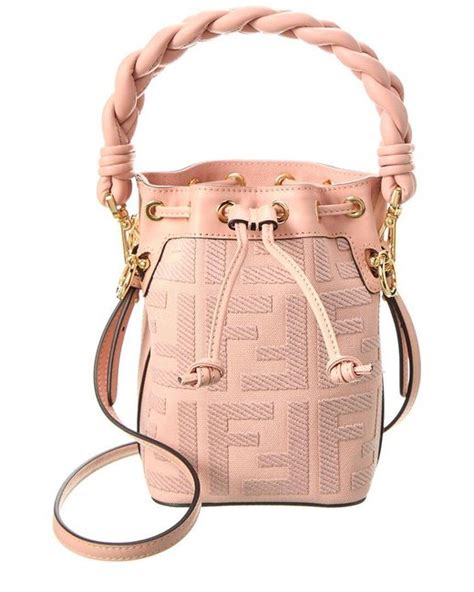 fendi hot pink bucket bag